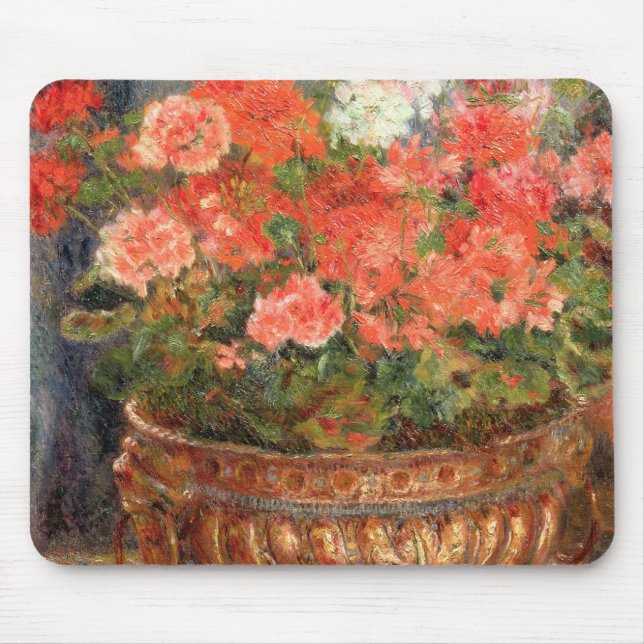 Mousepad Pierre gerânio de Renoir um | em uma bacia de (Frente)
