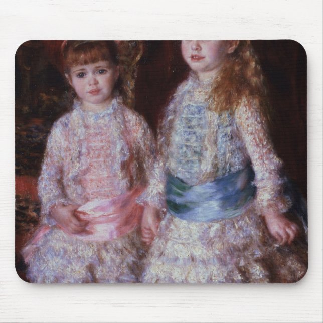 Mousepad Pierre um Renoir | cor-de-rosa e azul (Frente)