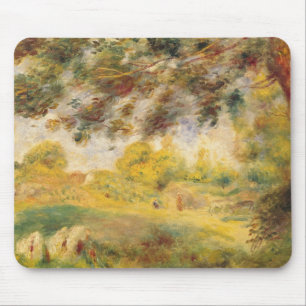 Mousepad Pierre uma paisagem do primavera de Renoir