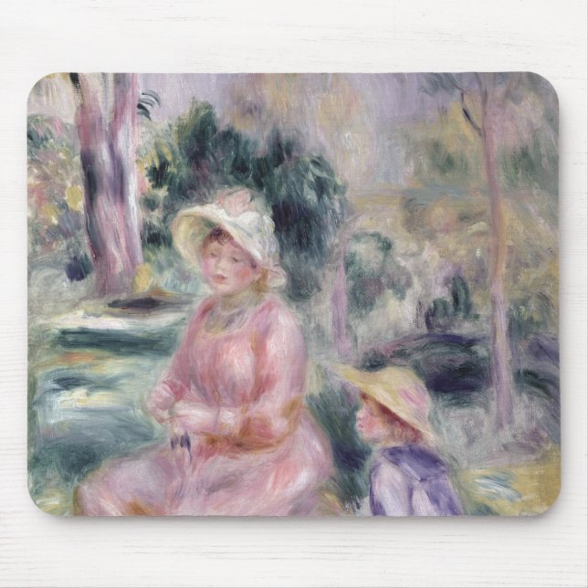 Mousepad Pierre uma senhora Renoir e seu filho Pierre de (Frente)