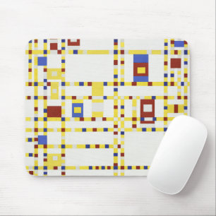 Mousepad Piet Mondrian Broadway Boogie Woogie Arte Abstrata