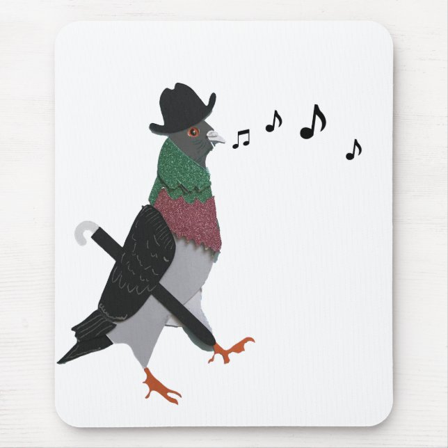 Mousepad Pigeon Sobre Cidade (Frente)