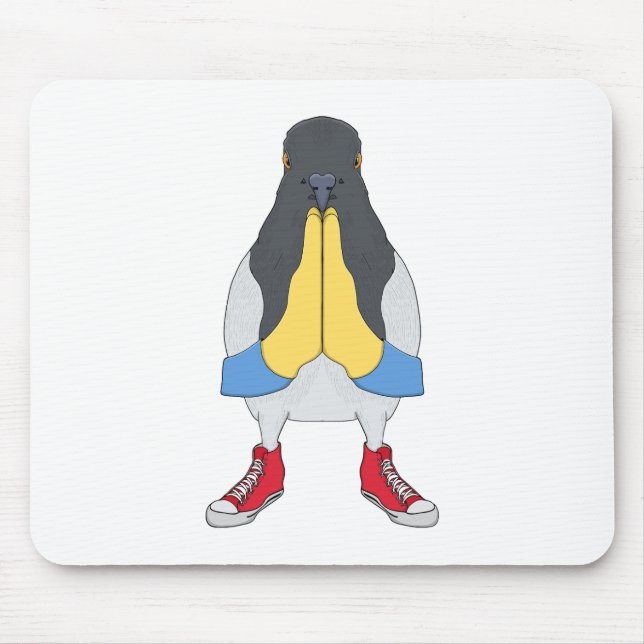 Mousepad Pigeon with Shoes (Frente)