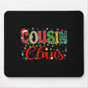 Mousepad Pijama de Luzes de Natal do Primo Claus Família Co