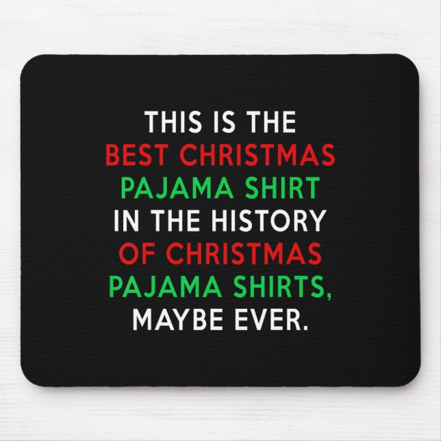 Mousepad Pijama de Natal Trump - Coisa Engraçada (Frente)