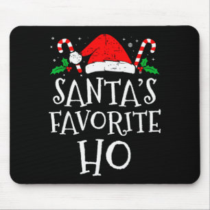 Mousepad Pijama safado favorito do Papai Noel no Natal engr