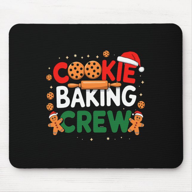 Mousepad Pijamas da Tripulação do Rei do Biscoito de Natal  (Frente)