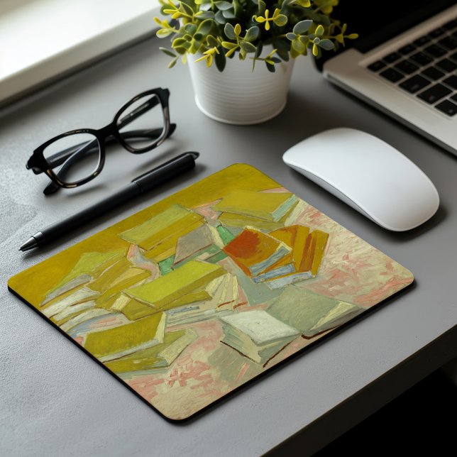 Mousepad Pilares dos romances franceses | Vincent Van Gogh (Criador carregado)
