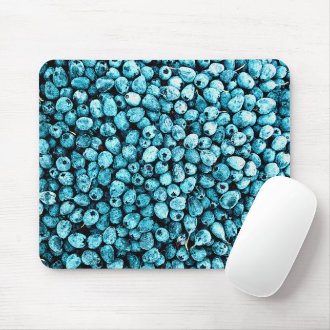 Mousepad "Pilha de Fruta de Blueberry" Foto bonita. Compre  (Com mouse)