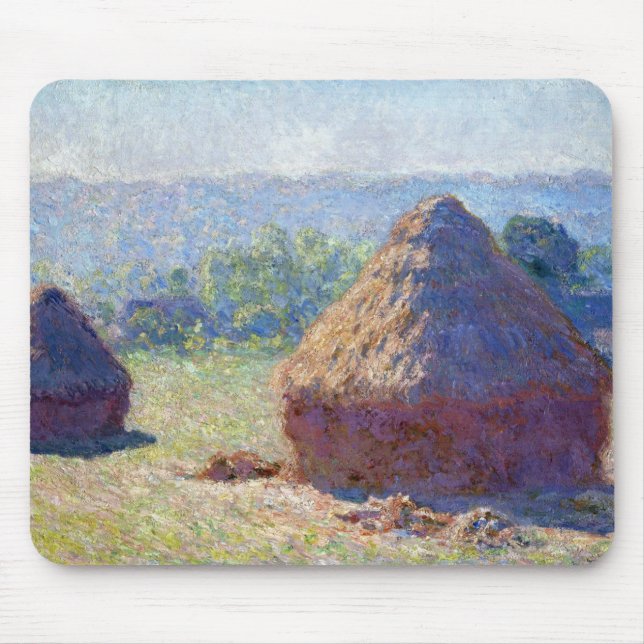 Mousepad Pilhas de trigo (fim do Verão), Monet (Frente)