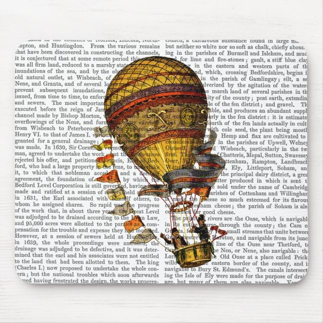 Mousepad Pilote Hot Air Balloon (Frente)