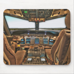 Mousepad Piloto de avião comercial