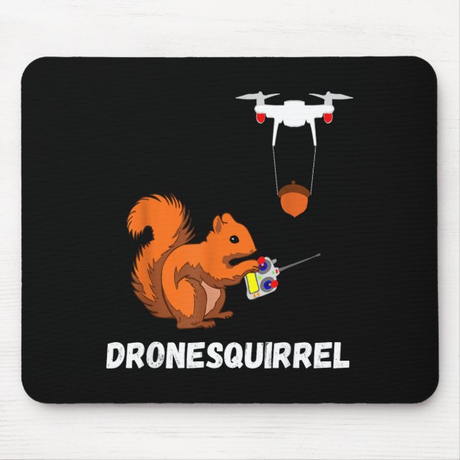 Mousepad Piloto de Drone Esquilo Operadores de Quadricópter (Frente)