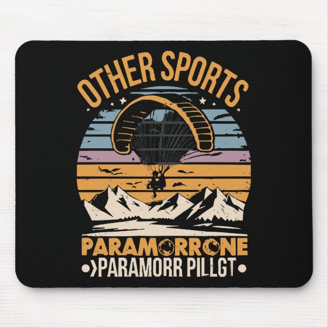 Mousepad Piloto de Paramotor Paramotoring (Frente)