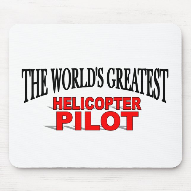 Mousepad Piloto do helicóptero do mundo o grande (Frente)