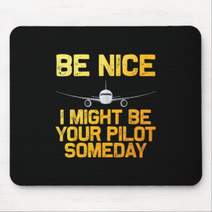 Mousepad Piloto Funny Design Para Aviões De Avião Para Mulh