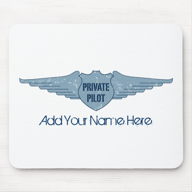 Mousepad Piloto privado Blue Wings (Frente)