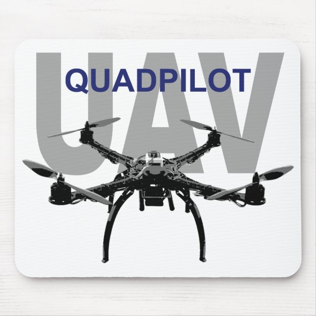 Mousepad Piloto quadpiloto UAV Quadcopter (Frente)