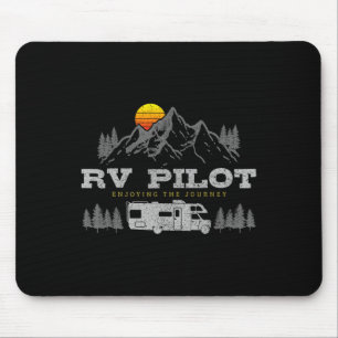 Mousepad Pilotos de Motorhome Acampamento Vintage Montanha