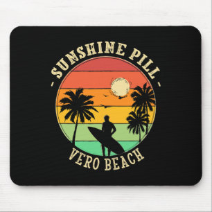 Mousepad Pílula de Sol Vero Beach Verão Flórida Tropical B