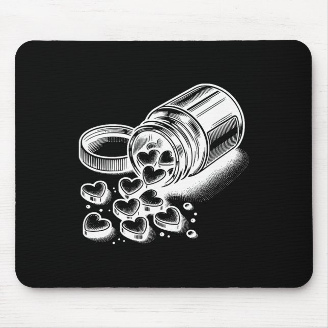 Mousepad Pílulas de Amor Presentes do Dia dos Namorados Esp (Frente)