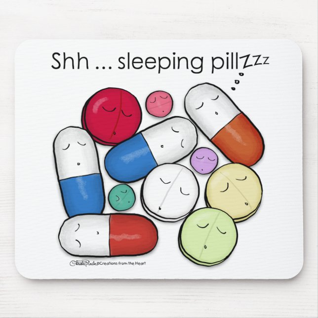 Mousepad Pílulas De Dormir (Frente)
