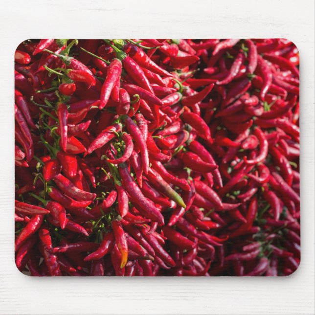 Mousepad Pimenta Vermelha Picante Na Cidade De Kalocsa (Frente)
