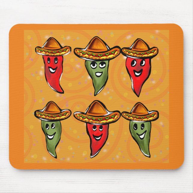 Mousepad Pimentões Cinco de Mayo (Frente)