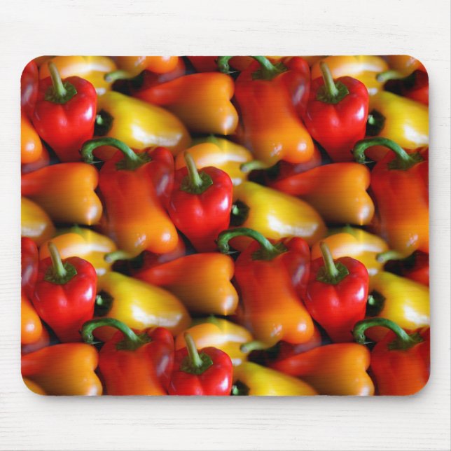 Mousepad Pimentos vermelhos e amarelos (Frente)