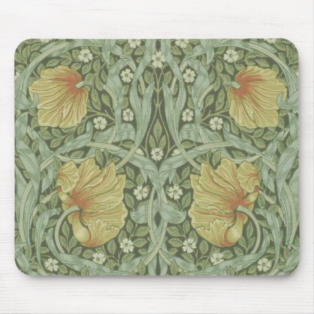 Mousepad Pimpernel Pattern (por William Morris) (Frente)
