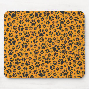 Mousepad Pinças de cães Bolinhas negra e branca na dália la
