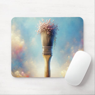 Mousepad Pincel com respiração de bebê rosa