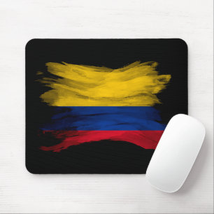 Mousepad Pincel de bandeira da Colômbia, derrame, bandeira 