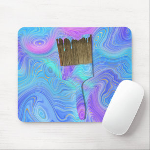 Mousepad Pincel de pintura de abstrato
