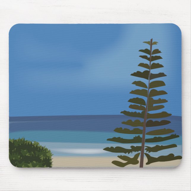 Mousepad Pine de praia Natureza (Frente)