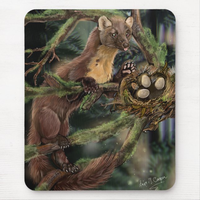 Mousepad Pine Marten Europeu (Frente)