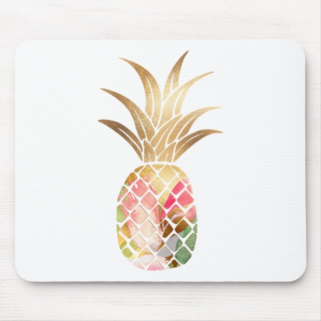 Mousepad Pineapple Dourado (Frente)