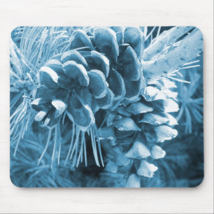 Mousepad Pinecone azul-do-natal primitivo