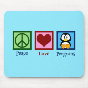 Mousepad Pinguim azul