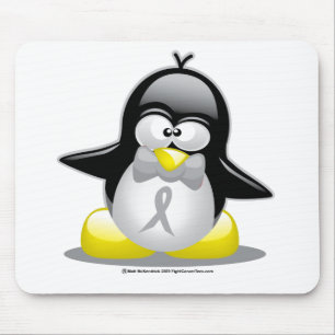 Mousepad Pinguim cinzento/de prata da fita