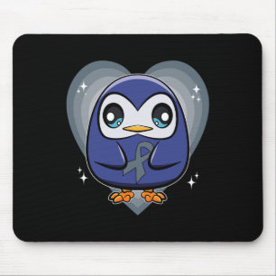 Mousepad Pinguim com Sensibilização Mundial da Dislexia da