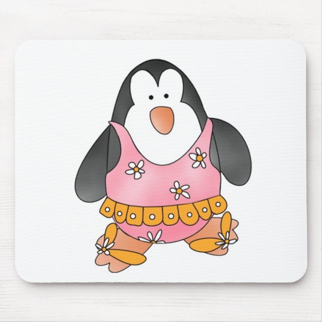 Mousepad Pinguim da praia (Frente)