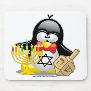 Mousepad Pinguim de Hanukkah
