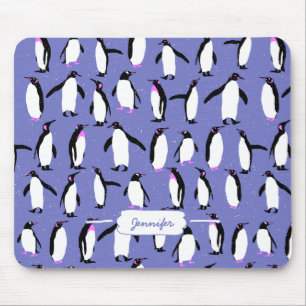 Mousepad Pinguim de inverno bonito