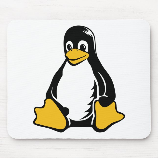 Mousepad Pinguim de Tux - (Linux, Open Source, Copyleft, (Frente)
