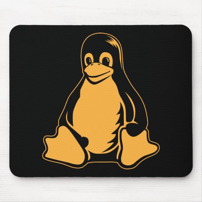 Mousepad Pinguim de Tux - (Linux, Open Source, Copyleft, (Frente)