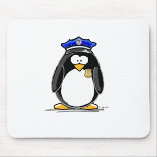 Mousepad Pinguim do agente da polícia