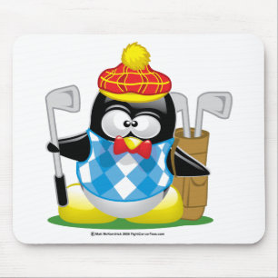 Mousepad Pinguim do golfe