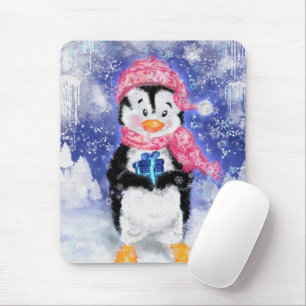 Mousepad Pinguim Feliz - Natal -