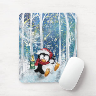 Mousepad Pinguim Feliz - Natal